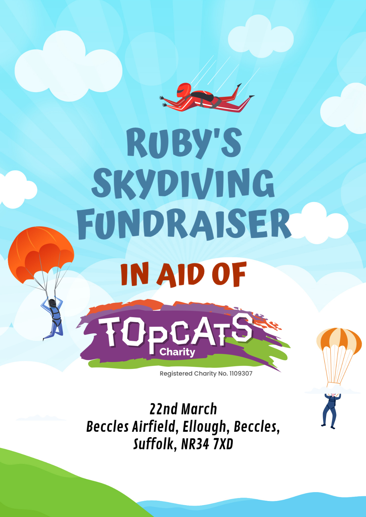 Ruby’s Skydiving Fundraiser!